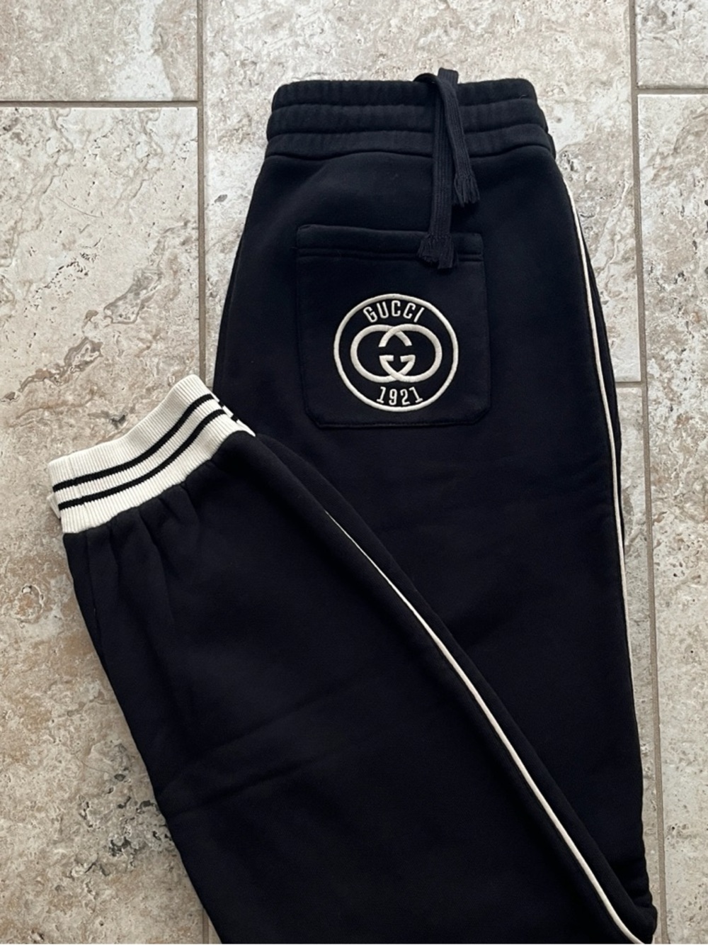 Gucci Men’s GG Logo Jogger Pants - Black - Size L - Alessandro Michele Era